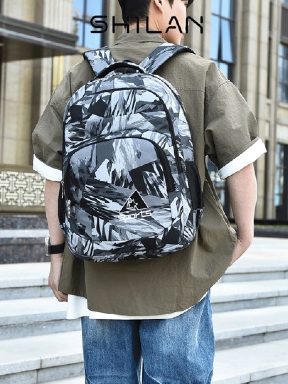 Men s Fashion Backpack With Patterned Design Suitable For 15 6 Inch Laptops Can Be Used As Personal Item Carry On Luggage Water Resistant Nurse s Backpack Computer Travel Backpack Casual Crossbody Bag