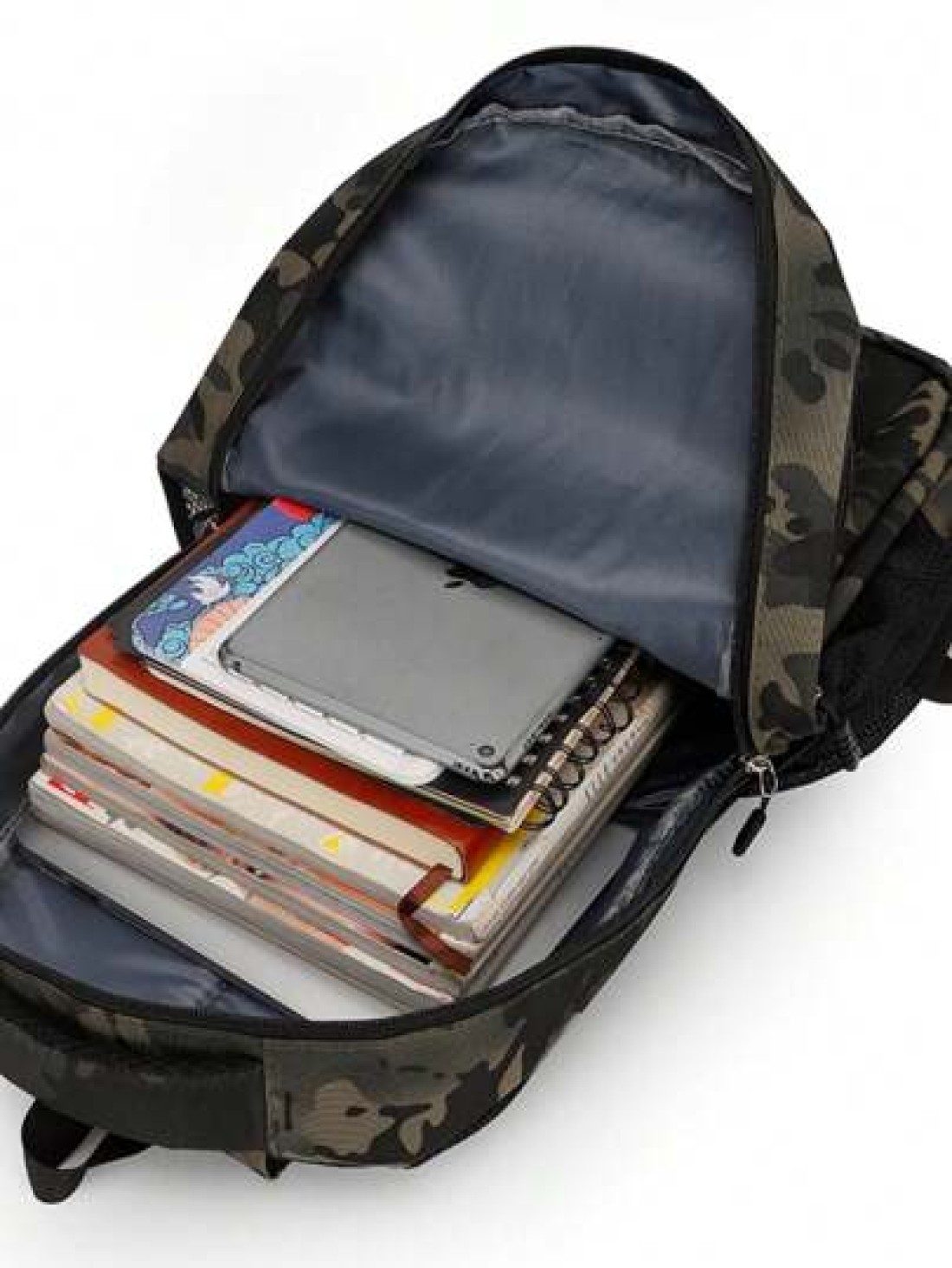 Camouflage Tactical Backpack Men Purse Can Hold 15 6 Inch Computer Bag Lightweight School Bag Large Capacity Travel Bag Commuter Convenient Day Bag Multifunctional Book Bag For Students Junior High Sc