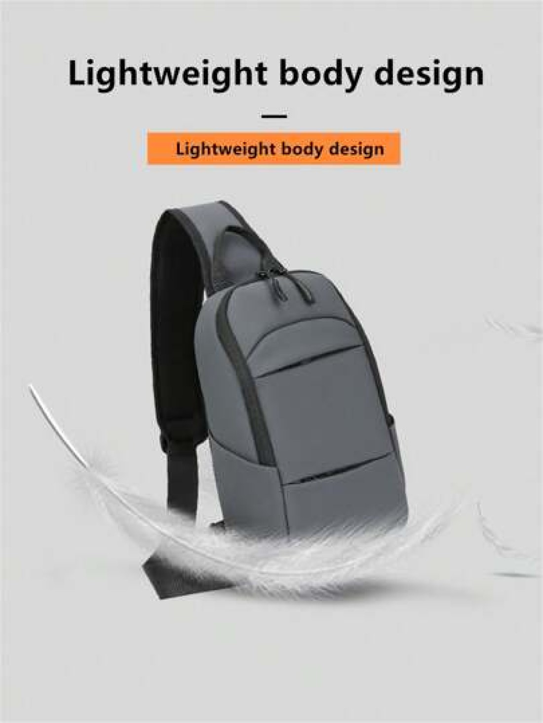 New Men s Breast Bag Large Capacity Personalized Long Distance Riding Bag For Work Commuting Fashion Shoulder Bag