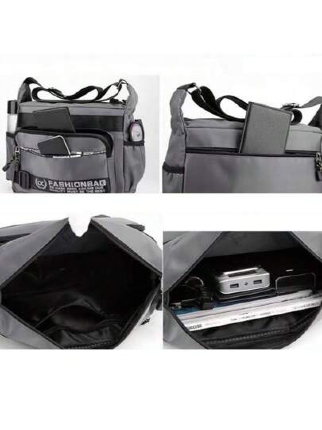 Large Capacity Men s One Shoulder Bag Waterproof Wear Resistant Backpack Multi Pocket Business Casual Messenger Bag For Men