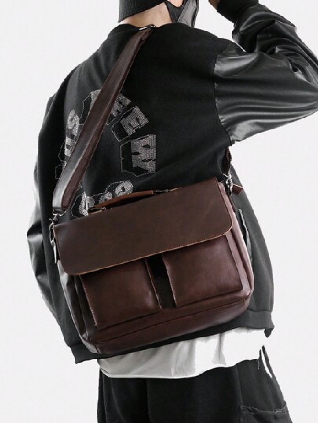 saroxi Men s Casual Shoulder Crossbody Bag Fashion Business Commuter Gift Christmas Fall University Sling Bag Cross Side Bag Gifts Scream Briefcase Document Bag Computer Bag Laptop Bag Large Capacity