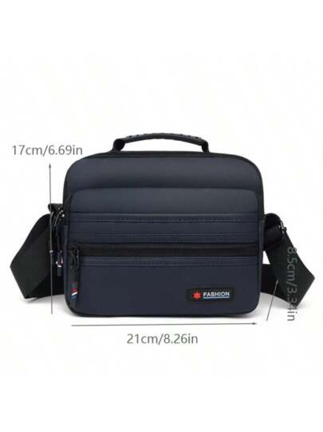 Men s Casual Versatile Solid Color Nylon Messenger Crossbody Phone Bag Business Style