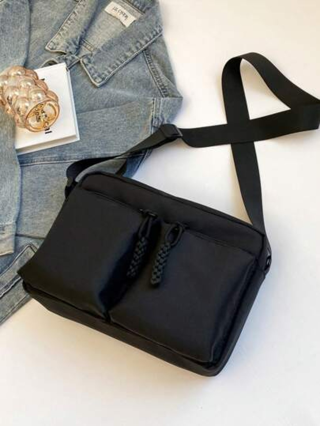 New Simple Crossbody Bag Fashion Shoulder Bag Multi Pocket Large Capacity Messenger Bag Commuting Bag Outdoor Travel College Students Attending Classes Gifts Shoulder Bag Sling Bag Side Bag Square Bag