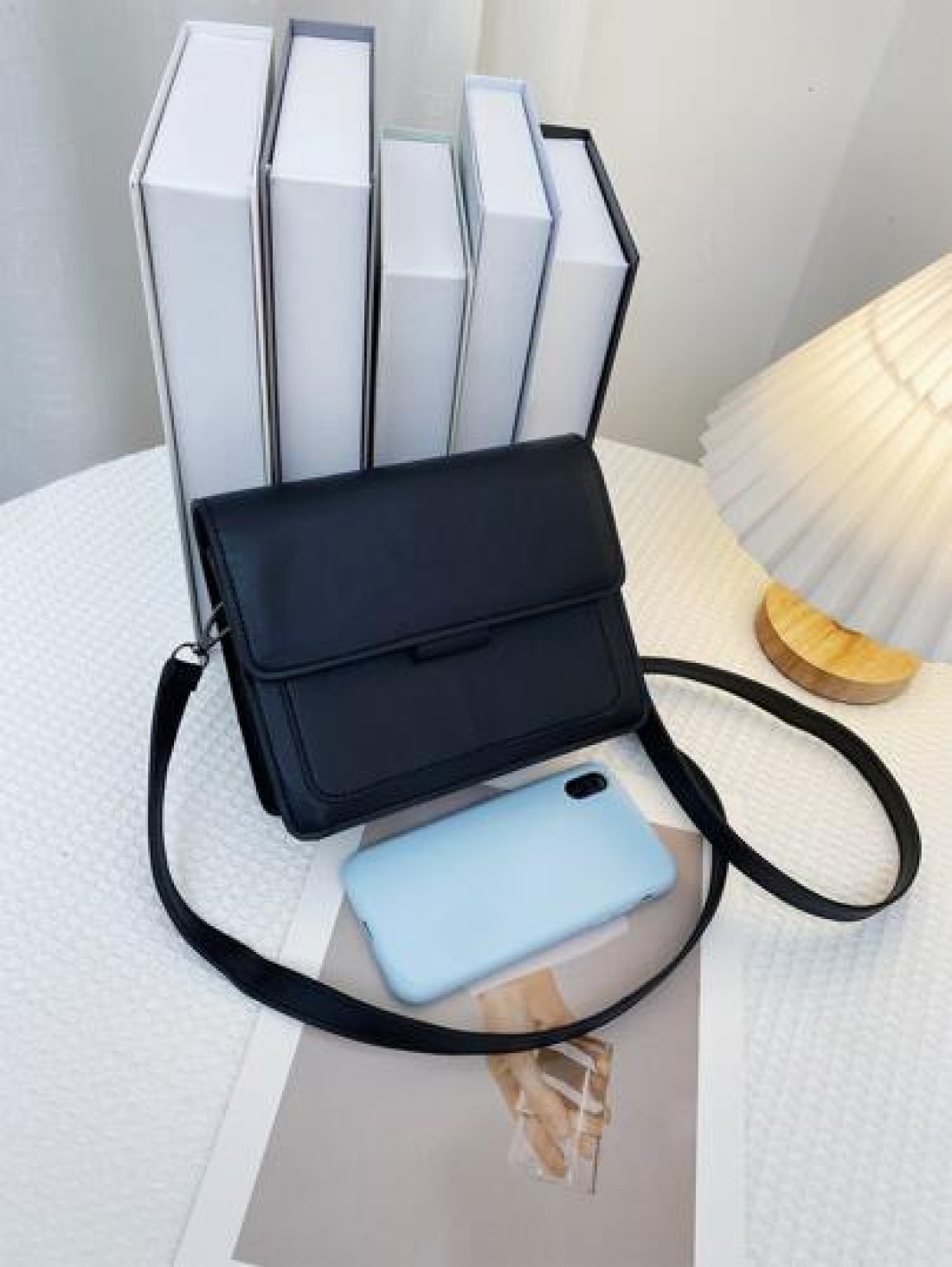 1pc Magnetic Closure Square PU Leather Mini Crossbody Bag Fashion Versatile Casual Design Suitable For Men Adjustable Strap Daily Use Travel Hip Bag Purse Christmas Holiday Thanksgiving Gifts Tote Bag