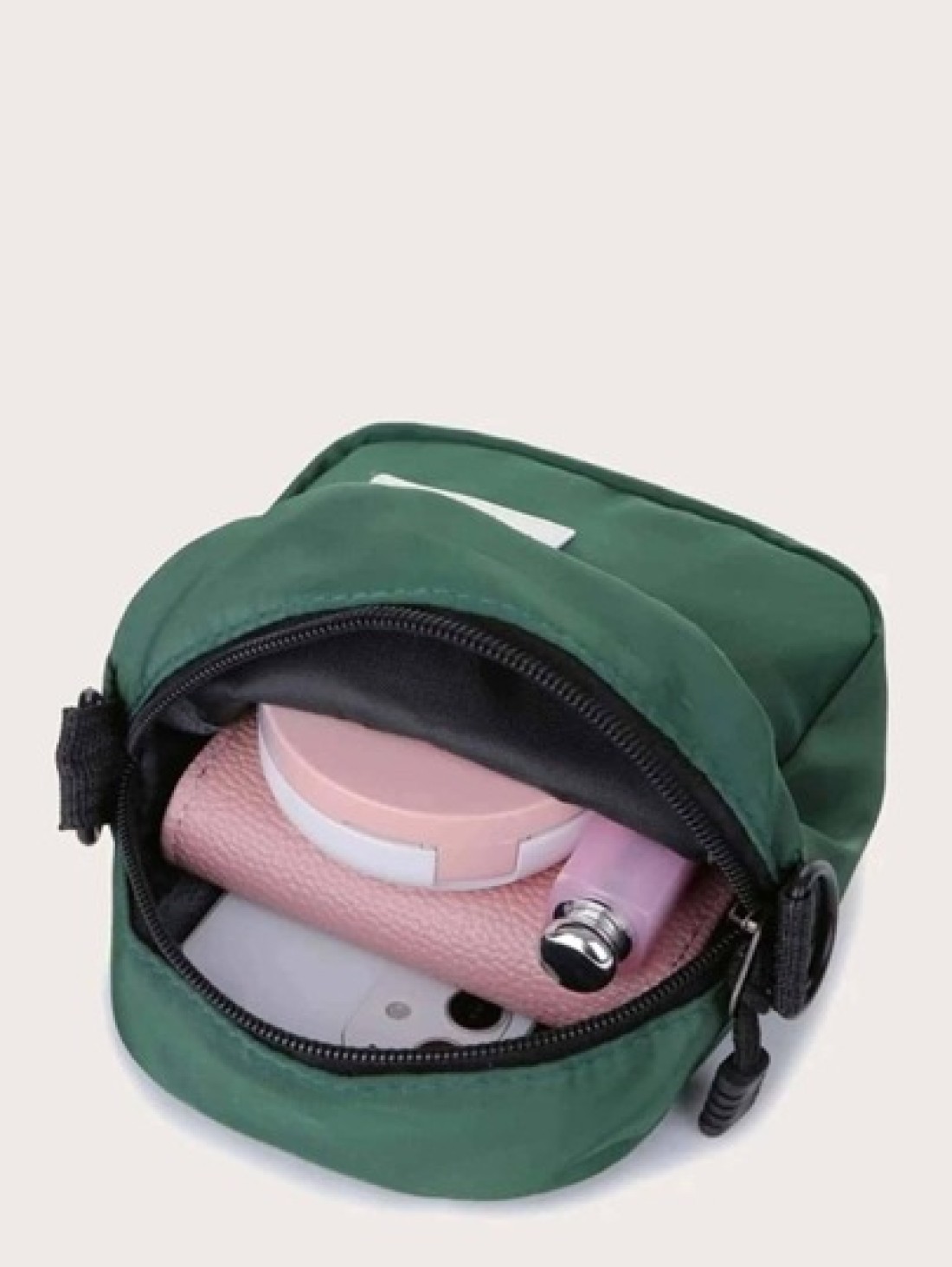 1PC Multifunctional Mini Men Patch Detail Square Bag Shoulder Bag Sling Bag Casual Bag Nylon Zipper Crossbody Bag For High School Student University Student Freshman College Bag Gifts For Men Large Ca