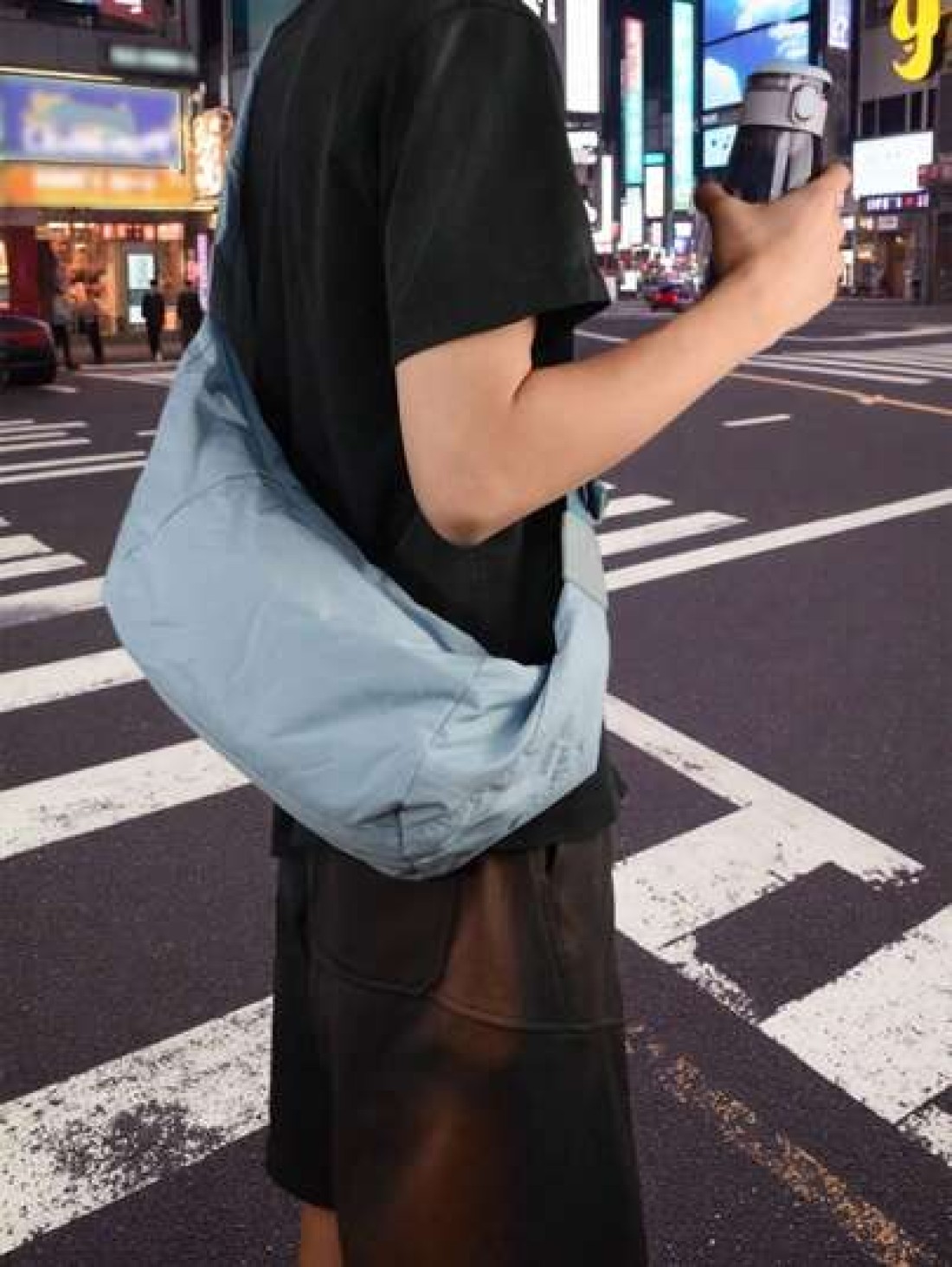 1pc Men s Mori Style Oblique Shoulder Bag Large Capacity Lightweight Diagonal Crossbody Dumpling Bag Casual One Shoulder Bohemian Crescent Crossbody Messenger Bag Nylon Backpack