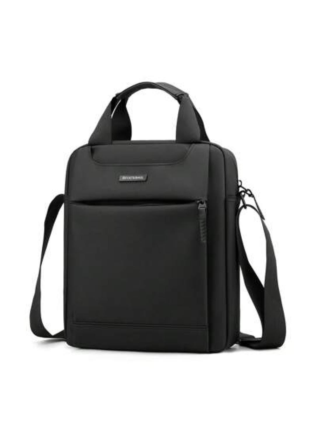 Water Proof Multifunctional Shoulder Crossbody Bag Simple Business Handbag Large Capacity Square Shaped Bag Sling Vacation School Summer Carry On Nylon Business Casual Black Personalized Gifts Dad Hus