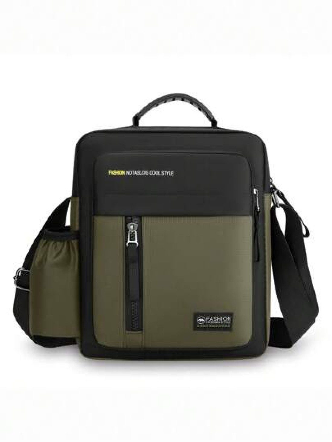 1pc Zipper Closure Handbag New Style Fashion Messenger Bag Can Be Carried On Shoulder Crossbody Hand Shoulder Strap Adjustment Buckle Practical Pull Head Can Be Carried On Left And Right Shoulders For
