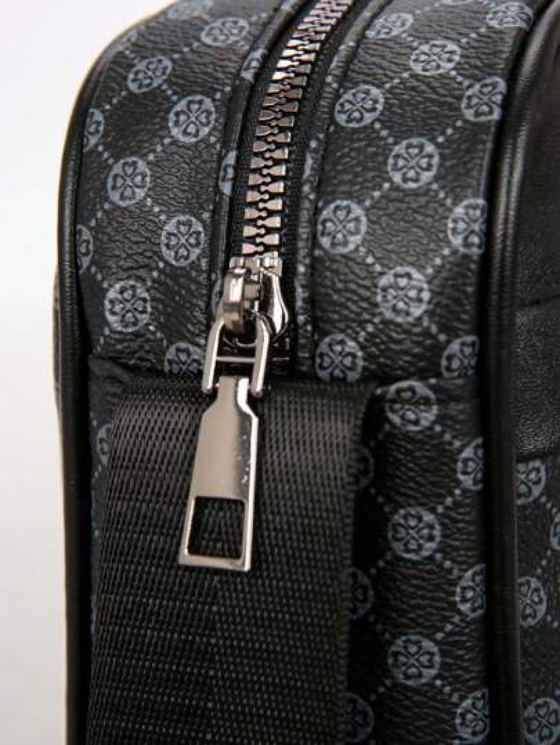 New Black PU Printed Sophisticated Men Sling Bag Dark Style Small Pouch Bag For Business Commute Travel Phone Holder Fashion Casual Outdoor Fitness Cycling Street Shoulder Bag Gift Adjustable Strap Zi