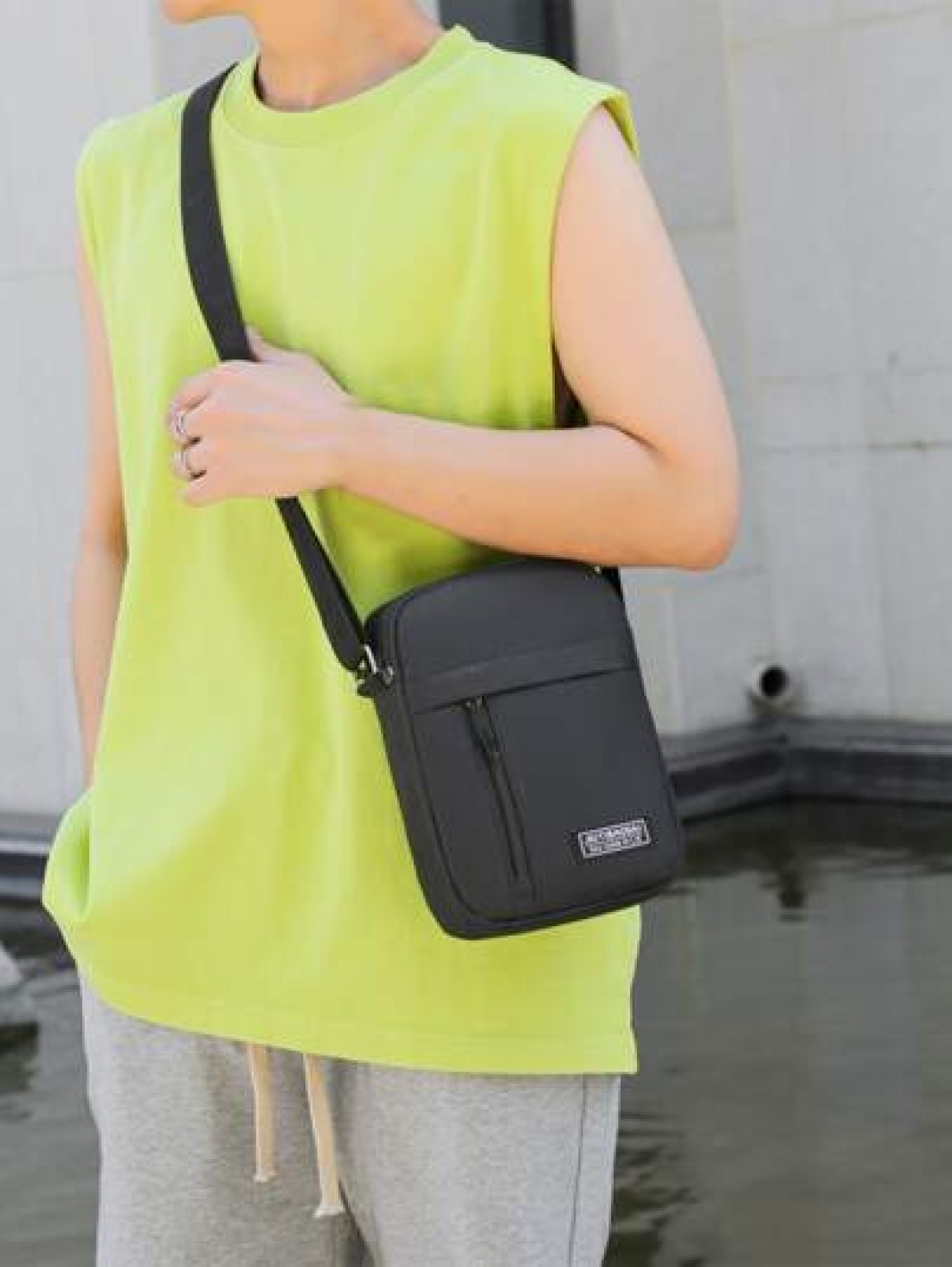 Korean Version Of Leisure Large Capacity Multi Layer Water Proof Crossbody Bag Oxford Cloth Bag Business Bag Collection Wallet Lightweight Fashion White Collar Workers College Work Business Commute Of
