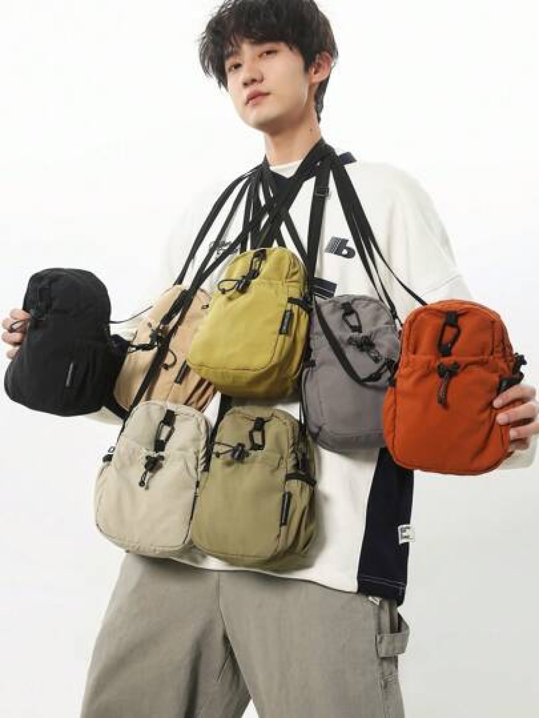 2025 New Fashionable Versatile Men s Small Square Bag Casual Simple Crossbody Bag Waterproof Shoulder Bag For Daily Commute Couple Bags