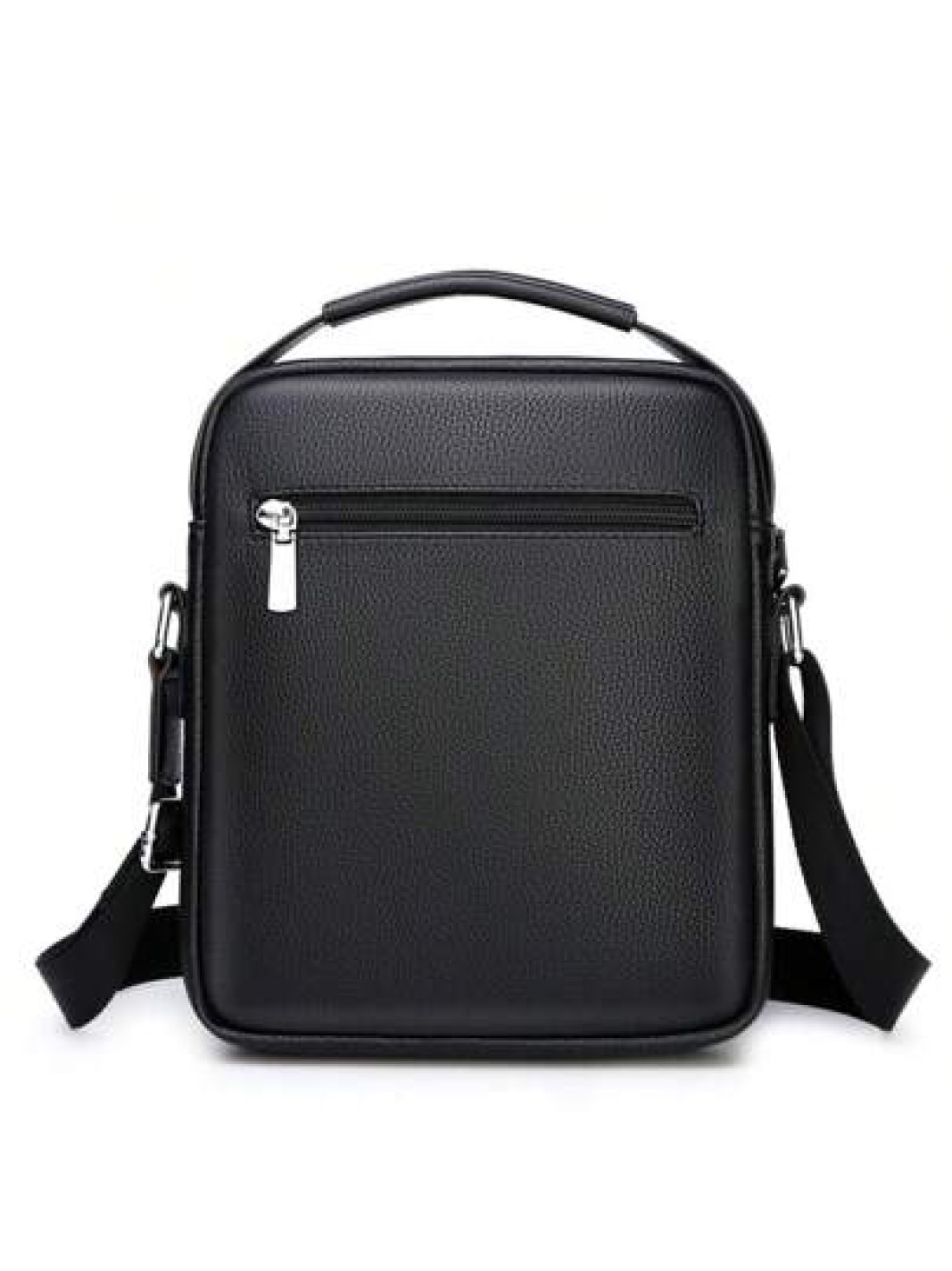 PU Leather Crossbody Bag For Men Casual Shoulder Bag For College Students