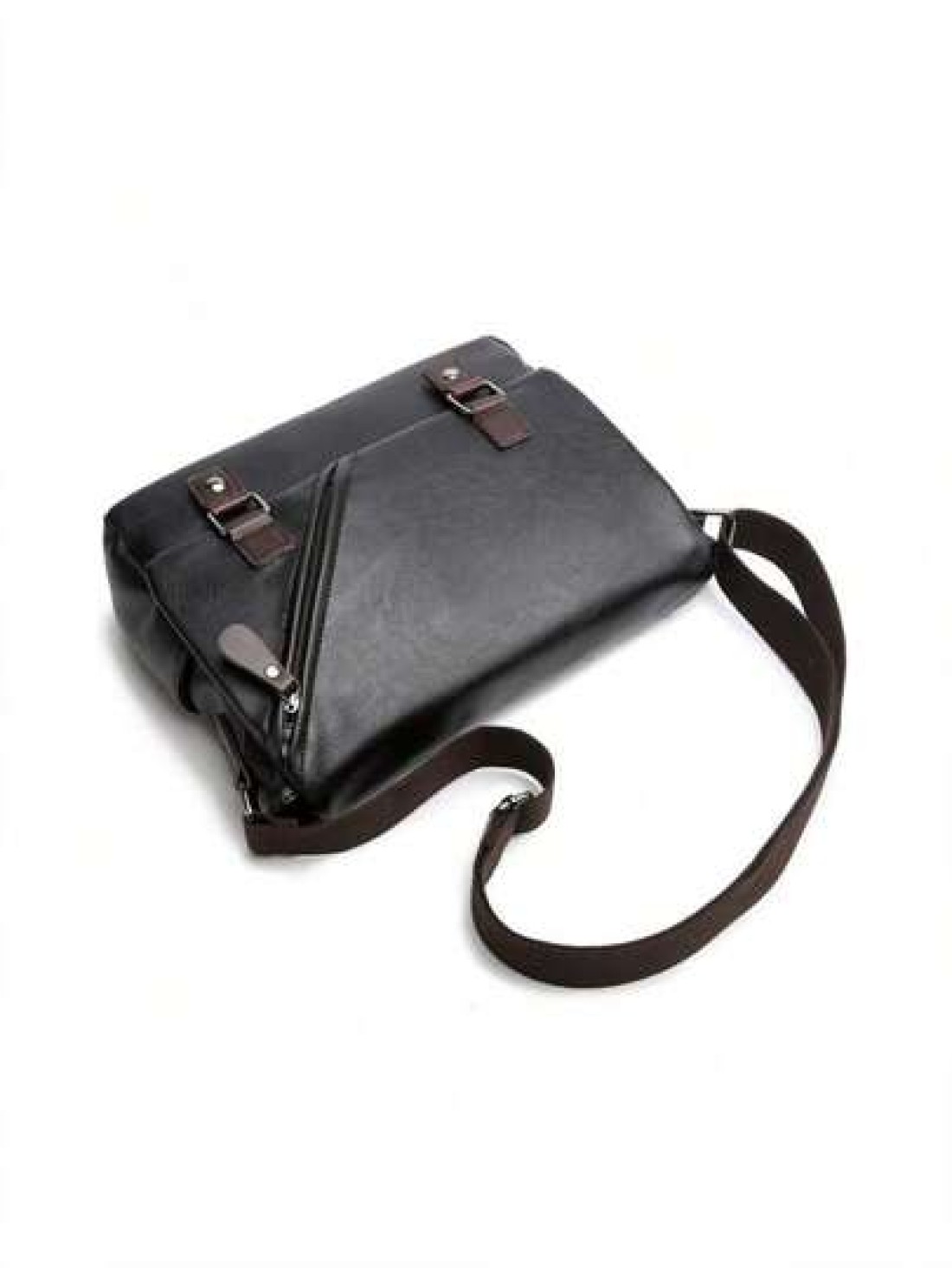 Stylish Envelope Shoulder Bag Cross Body Sling Bag For Men PU Leather Business Casual All Match Spacious Interior Adjustable Strap And Durable Design Graduation School Supplies