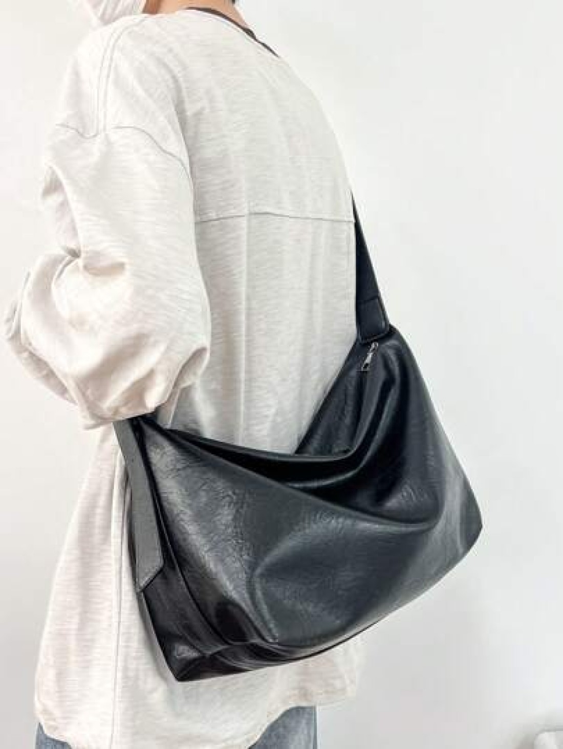 Minimalist Solid Color Retro Messenger Bag Casual Crossbody Tote Shoulder Bag Commuter Travel School College Gift Christmas Gifts Christmas Winter Fall Men Bag Sling Bag Cross Body Bag Gifts Thanksgiv