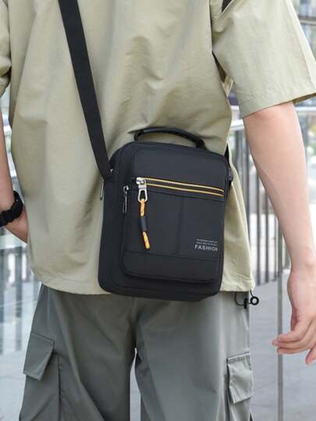 Crossbody Bag Men s Shoulder Bag Casual Backpack Waterproof Oxford Cloth Bag Travel Business Shoulder Bag Small Bag Canvas Men s Bag
