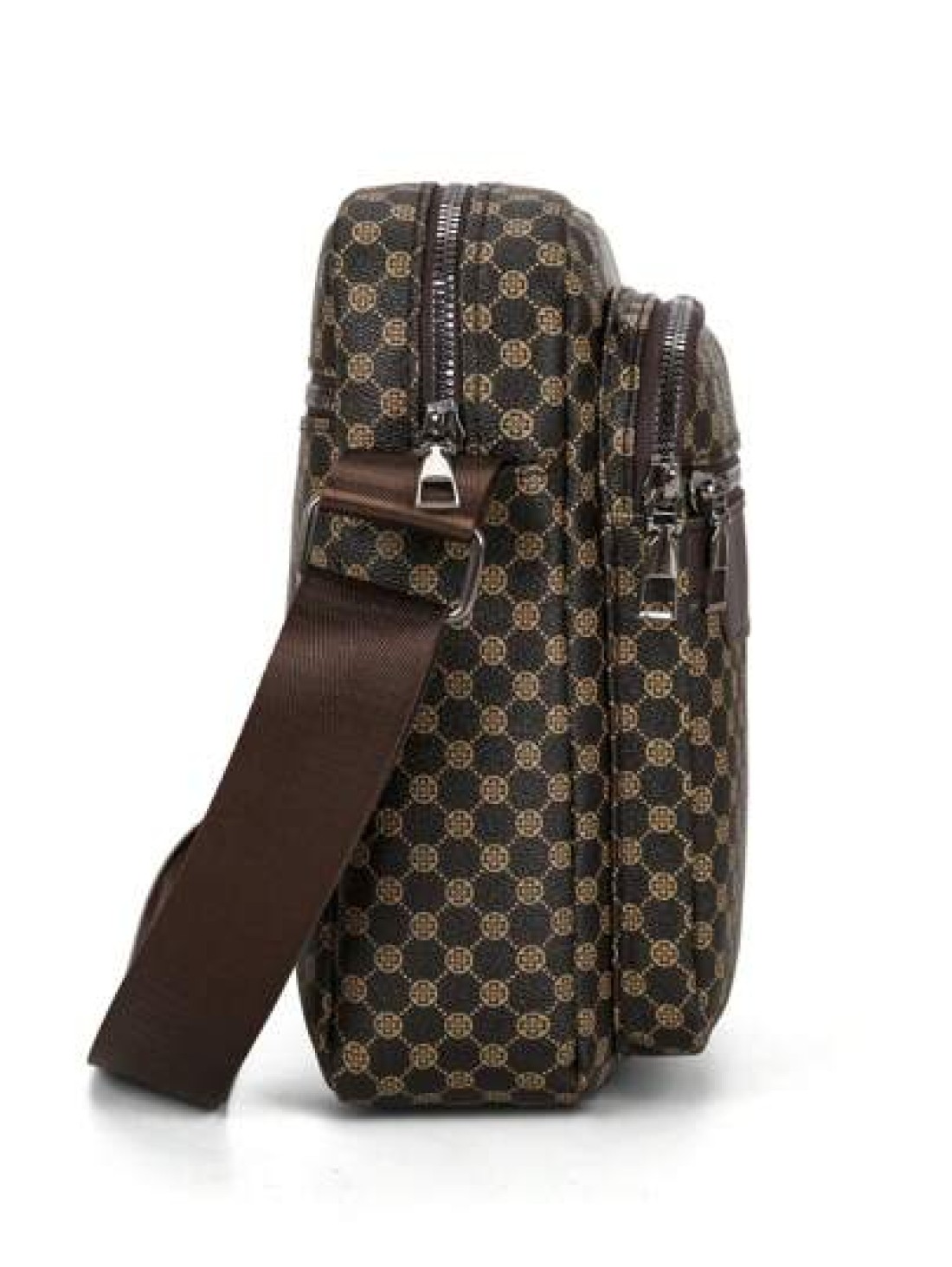 Men s Printed PU Leather Shoulder Bag Small Briefcase Business Bag With Anti Theft Zipper For Travel Christmas Gifts Bag Crossbody Bag Winter Zipper Bag Thanksgiving Purse Holiday Tote Bag Messenger B