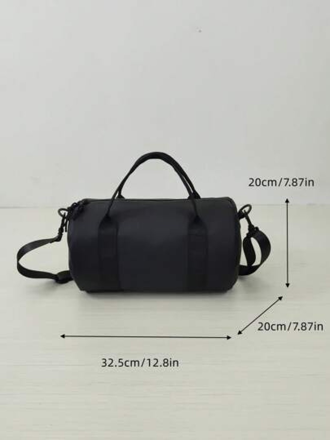 Men s Casual Crossbody Bag Sports Messenger Bag Shoulder Bag Fitness Courier Bag Round Bucket Shape Black Backpack