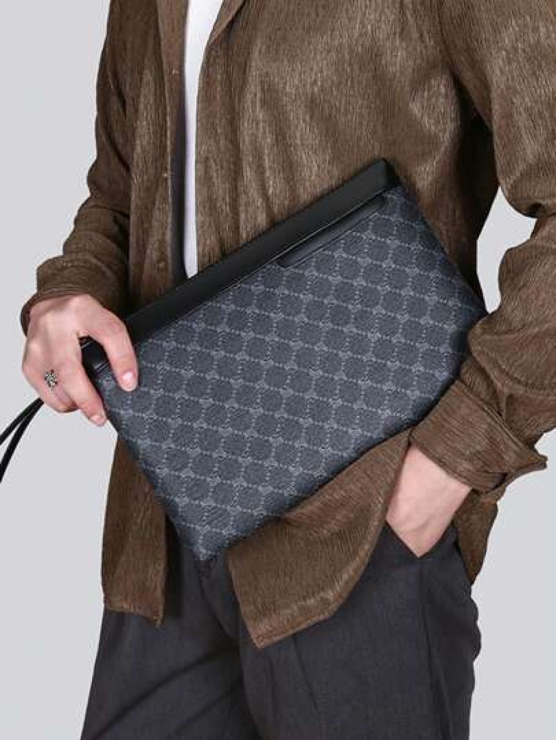 Luxury Designer Casual Men s Clutch Wallet High Quality PU Leather Bifold Wallet Card Holder Phone Pouch