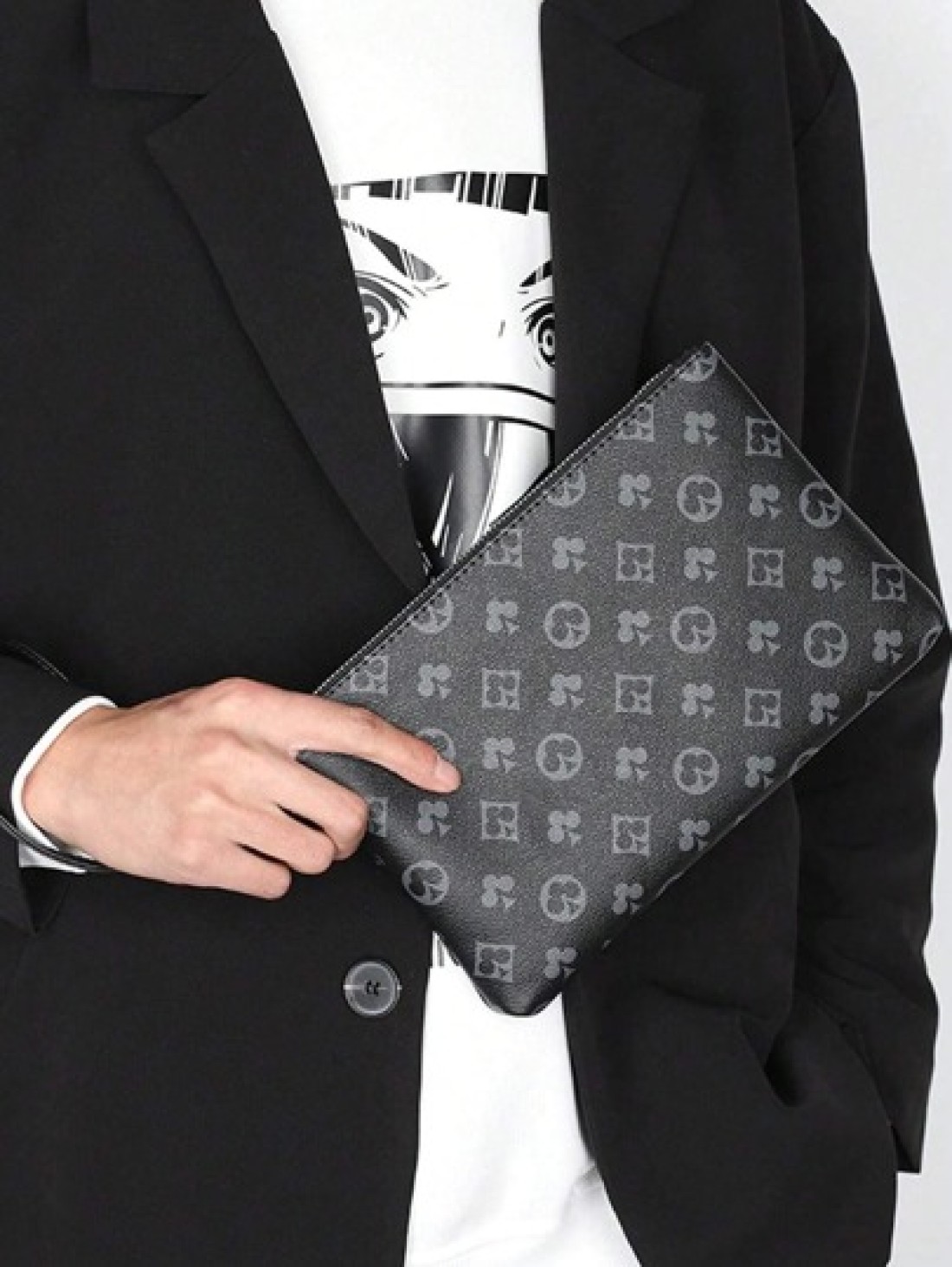 Washing Toiletry Bag Handbag For Sports Business Fashion Pu Men Square Bag Male Clutch Purse Zipper Money Bag Holiday Essentials Fall Stuff Anti Theft Portable Lightweight Scream Men Bag Men Zipper Ba