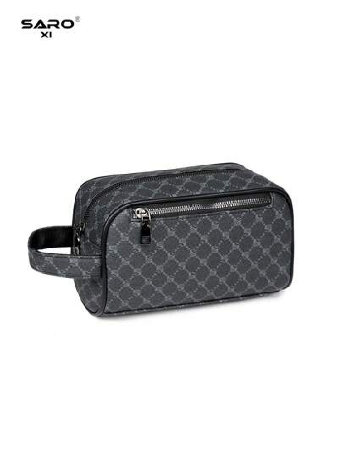 saroxi Large Capacity Wallet Clutch Pouch Casual Fashion Wrist Strap Handbag Underarm Bag Portable Scratch Resistant Suitable For Work Travel Commute School Simple Black Style Great Gift For Husband B