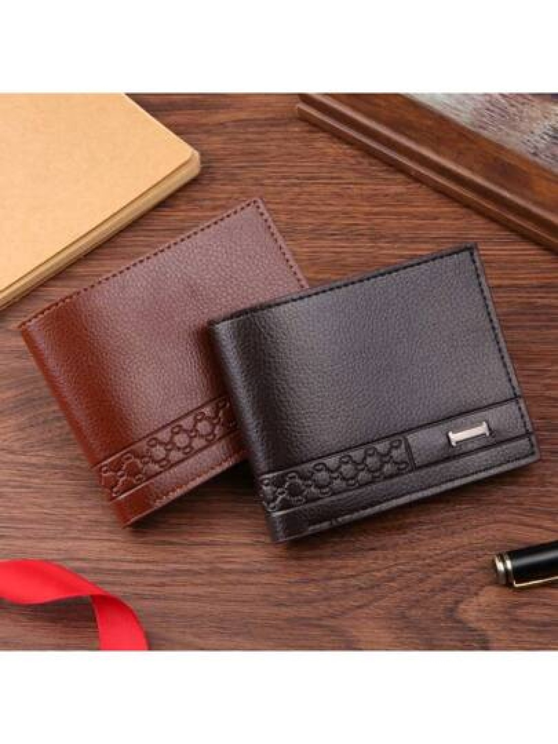 Men s Short Bifold Wallet Large Capacity Business Young Multi Function Card Case Ultra Lightweight New Model Bulk Wholesale Soft Leather Christmas Gift College Bag Men Bag Men Wallet Purses And Bags G