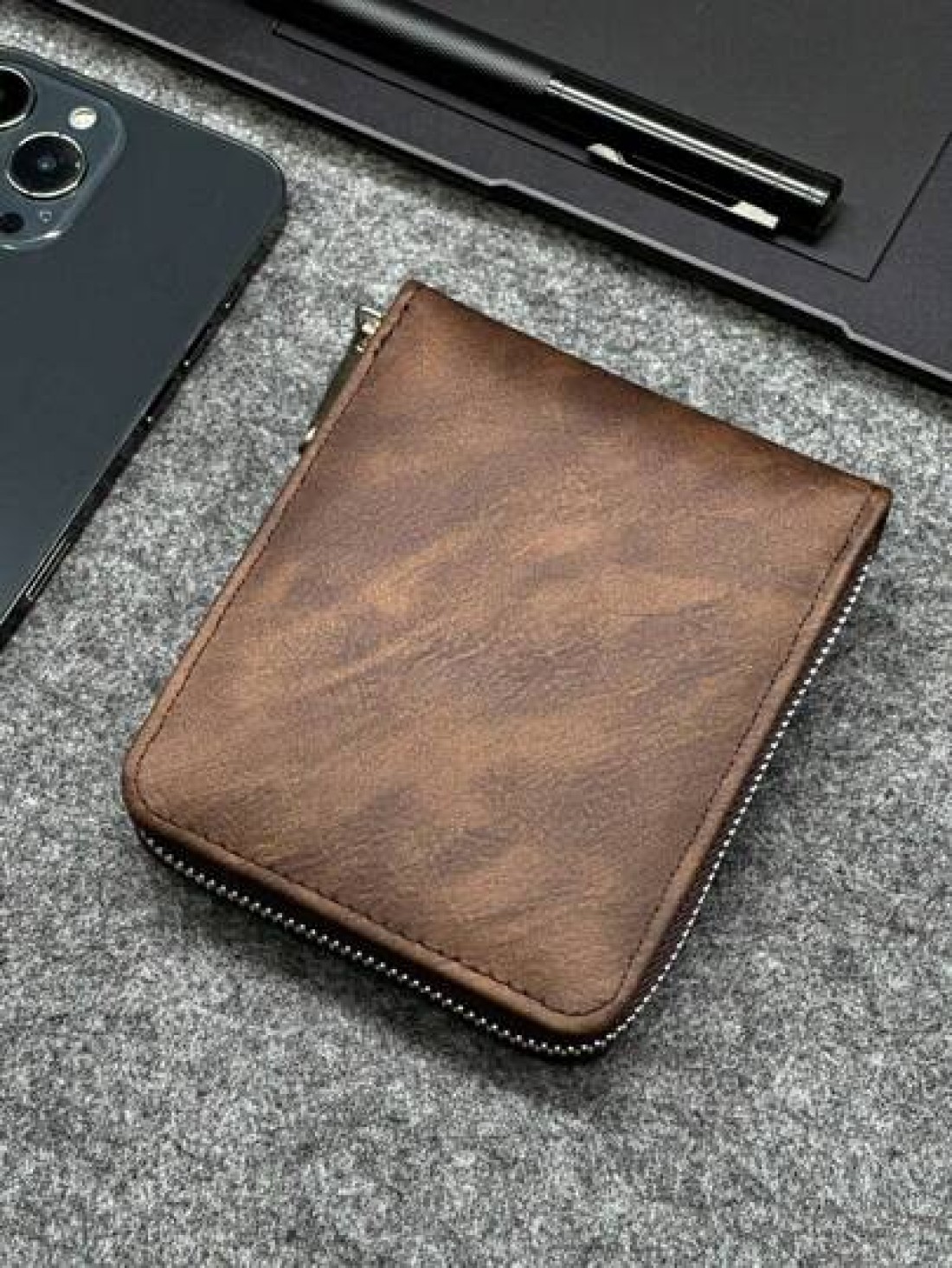 HOVI S Upgrade Your Look With Stylish Business Leather Wallets Fashion Short Wallet Christmas Gifts Fall Winter Travel Holiday Practical Student Thanksgiving Men Gifts Bag Large Capacity Multi Functio
