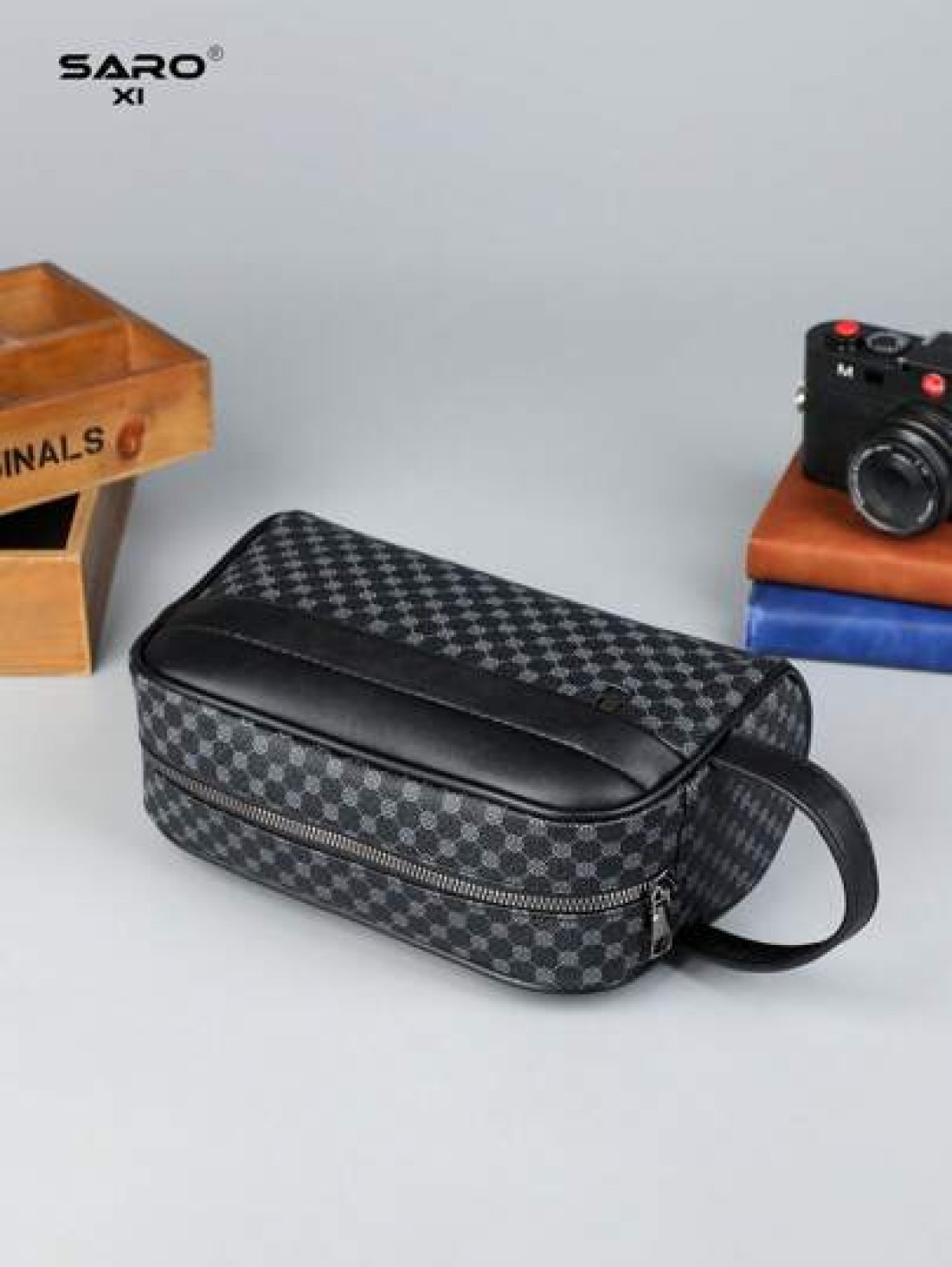 Men s Clutch Wallet Handheld Anti Theft Phone Pouch Wrist Strap Bag For Business Travel Grooming Storage Bag Black Floral Lightweight Portable Gift For Young Male Students Luxury Bags Pillow Bag Men