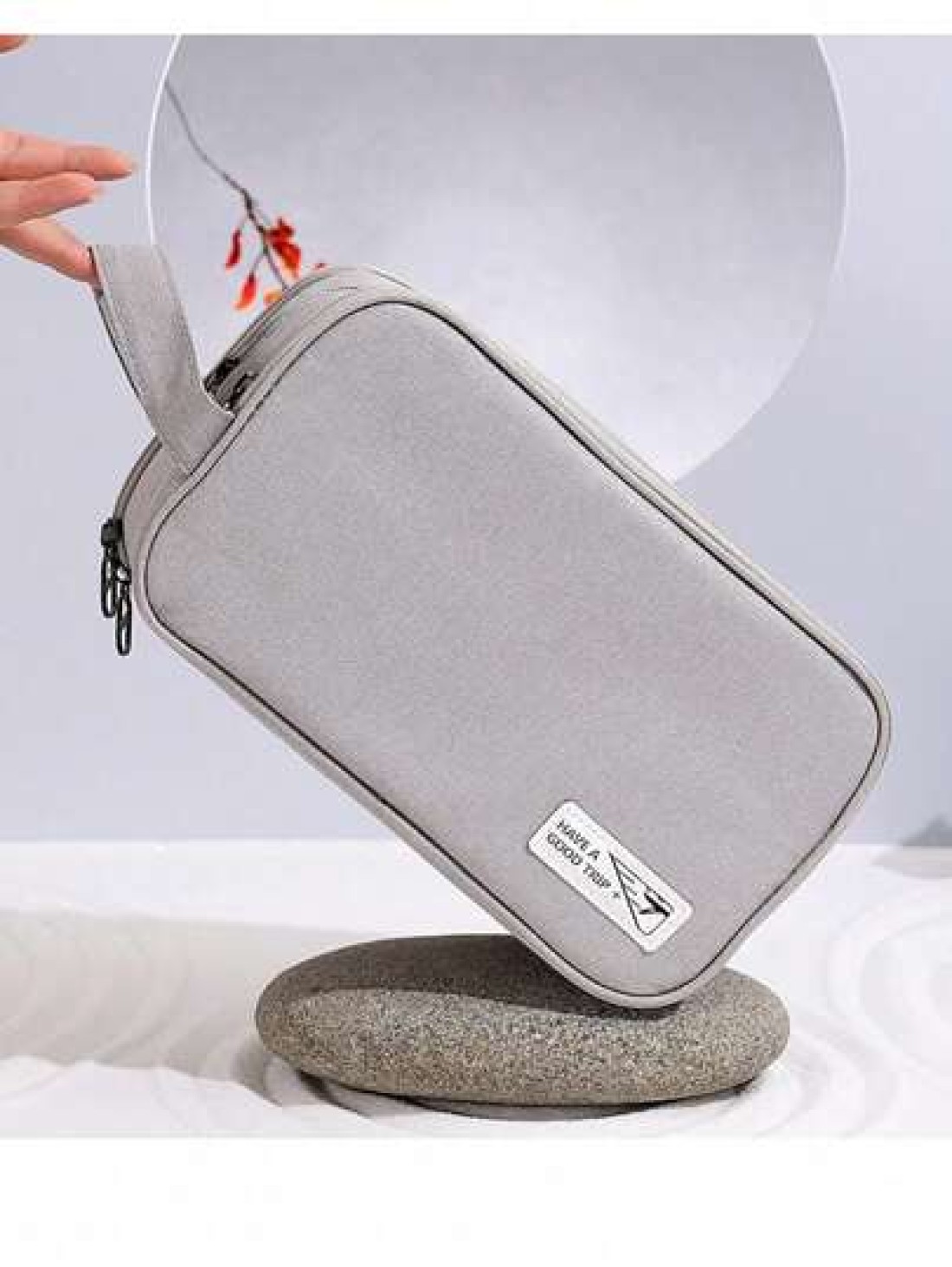 1pc Toiletry Bag Oxford Fabric With Dividers Ion Material Solid Color For Business Trip Large Capacity And Easy Carry Clutch Bag Handbag Wristlet Bag Square Bag Gift Hand Bag Men Laptop Thanksgiving V