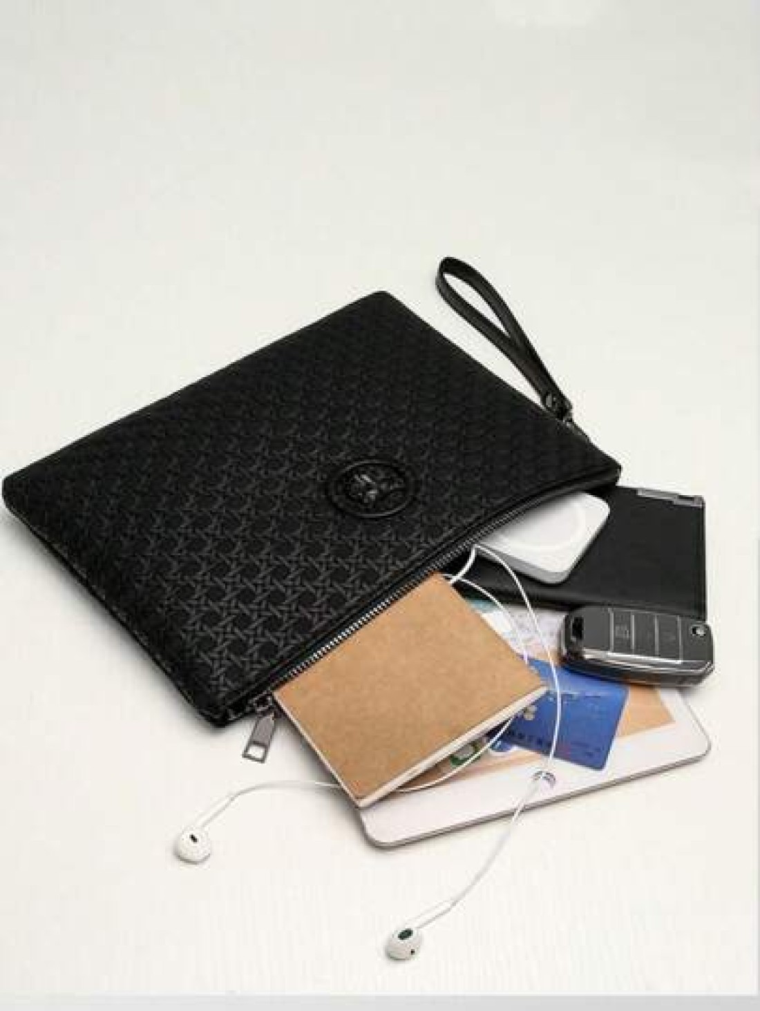 Men s Fashion Handbag New Design With Animal Tiger Head Business Casual Clutch Bag Large Space Storage Bag For Bag Gifts For Men Travel Christmas Purse Holiday Thanksgiving Gifts For Men Wallet For Me