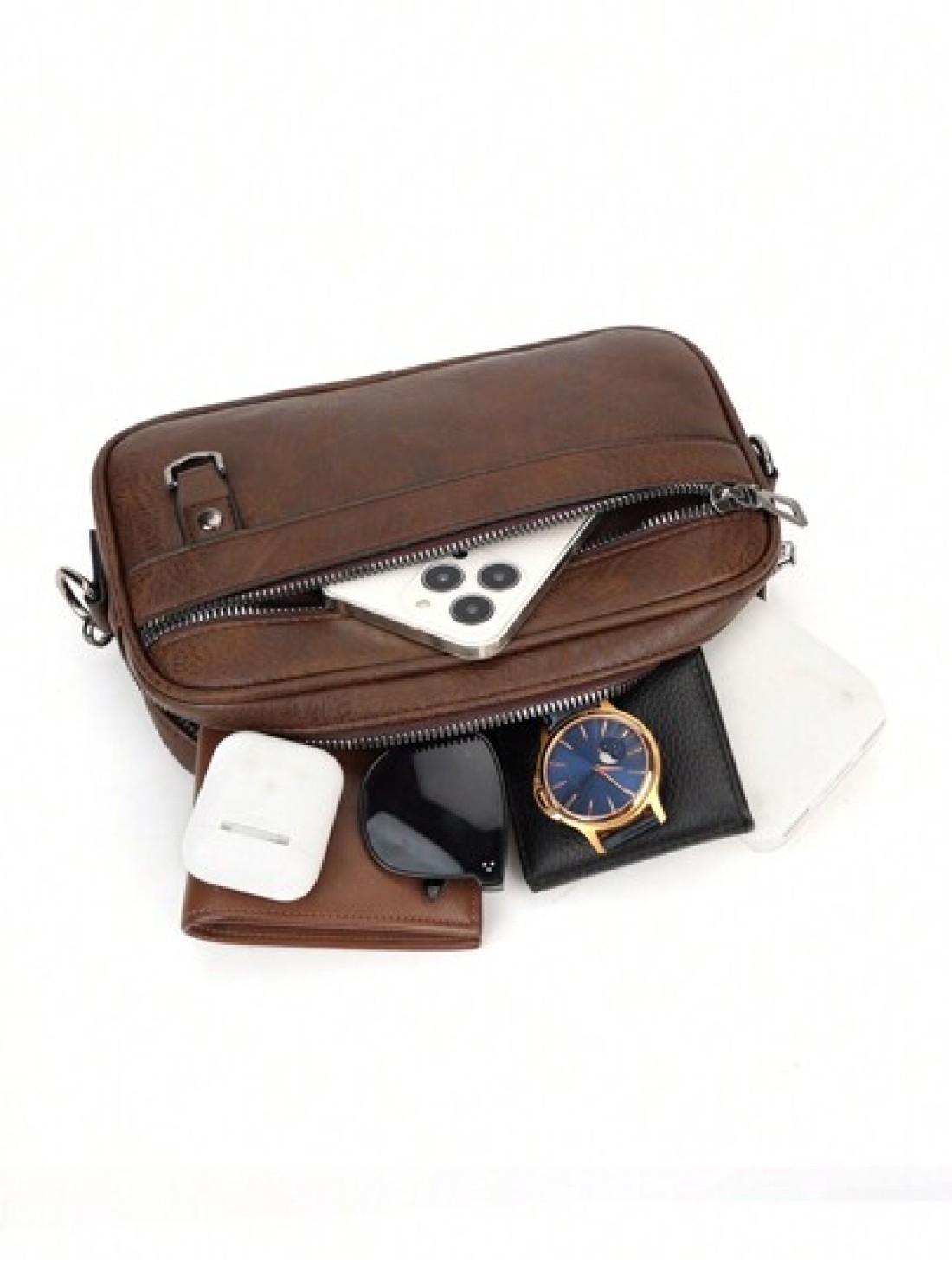 Men s Vintage Business Casual Shoulder Bag Can Be Hand Held And Cross Body Suitable For Daily Use College Father s Day Gift Valentine s Day Gift Side Bag Crossbody Bag Sling Bag Multi Functional Trave