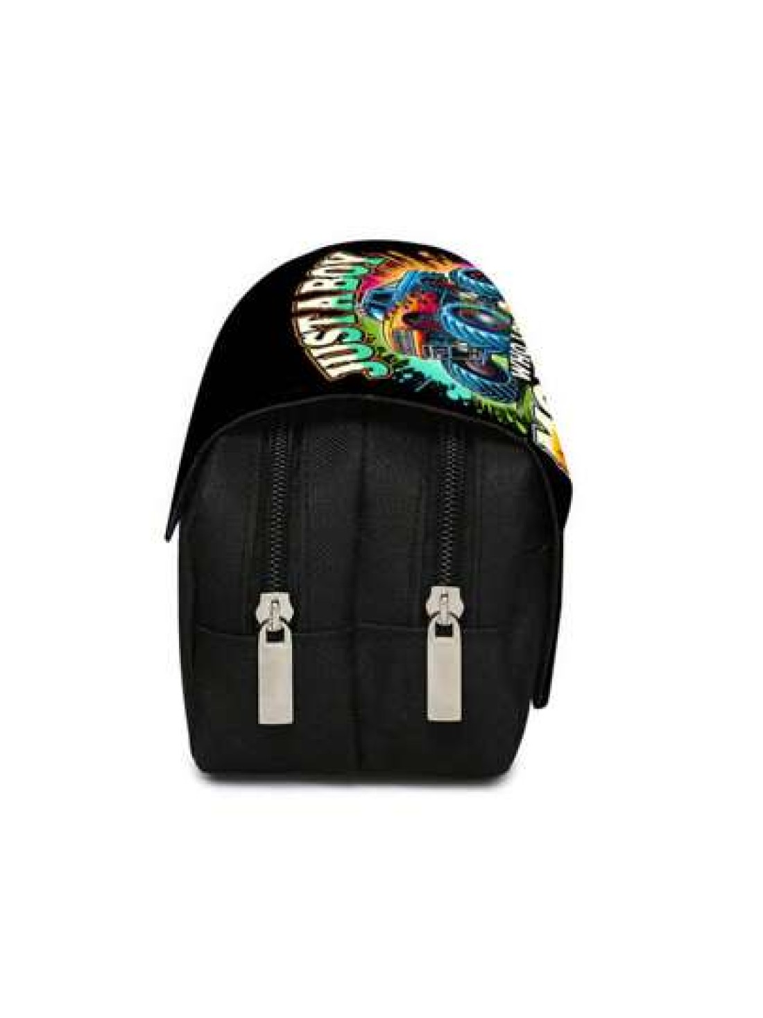 Truck Pattern Printed Double Layer Flip Pen Bag