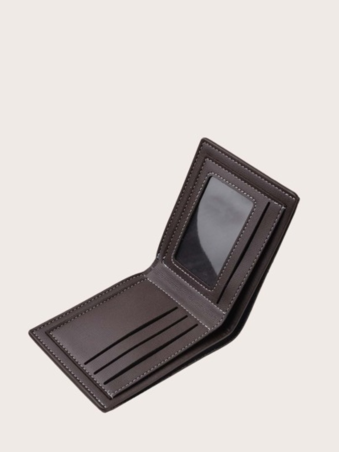 Men Letter Graphic Small Wallet Credit Card Small ID Window Bi Fold Men Wallet Dad Gifts Mini Leather Bi Fold ID Card Cash Minimalist Fashion Modern Business Anniversary On Valentine Day For Birthday