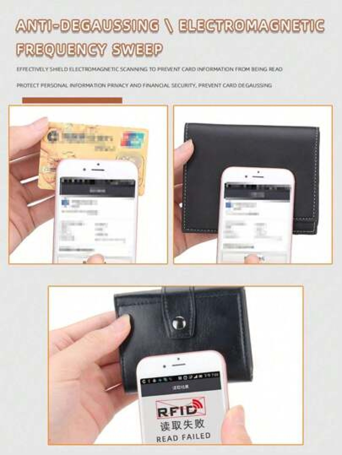 HOVI S Retro Classic Fashion Pop RFID Card Holder Portable Multi Function Wallet Cash Holder Multi Card Position Card Box Autom Mini Bag Small Bag