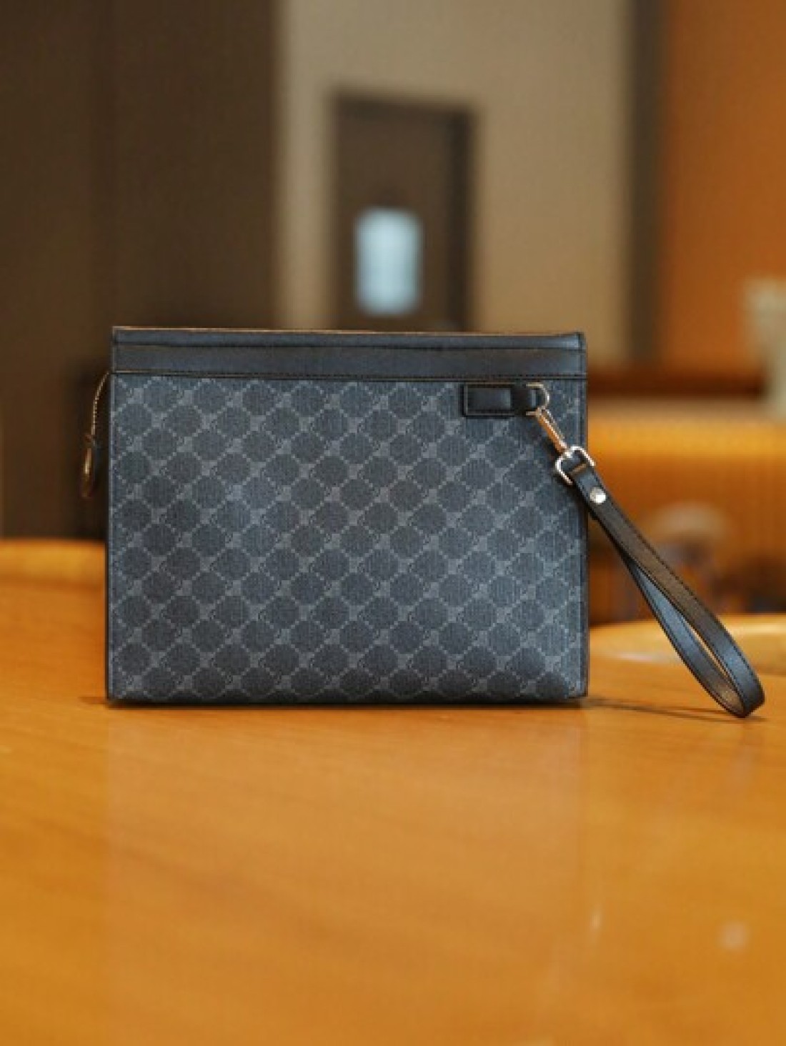 1pc Men s Fashion Business Clutch Bag PU Material With Wrist Strap Wallet Handbag Small Square Bag Detachable Wrist Strap Practical Card Slots Inside Valentine s Day Gift Purses Vintage Travel Essenti