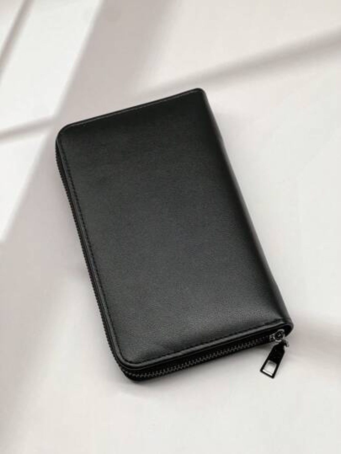 New Waxed Leather Long Zip Clutch Bag Spacious Casual Fashion Gifts Fall Christmas Scream Men Bag Wallet Hand Bag Men Zipper Bag Fashionable Casual Thanksgiving Travel Winter Purse Holiday Wash Bag Ol