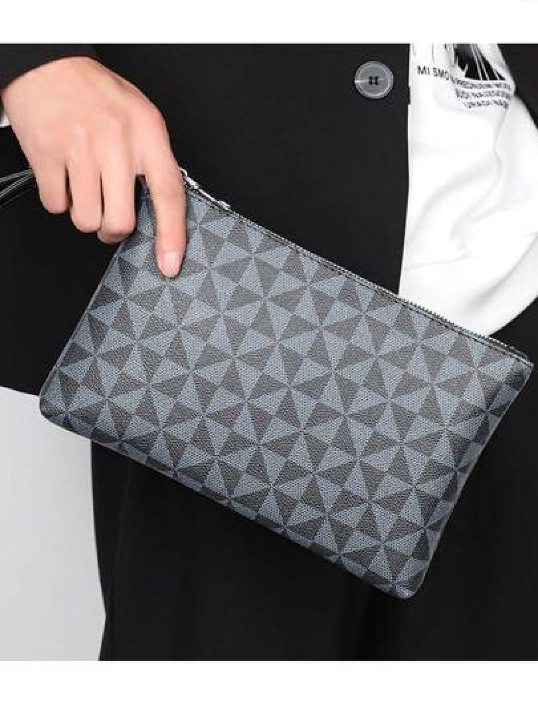 Washing Toiletry Bag Men s Handbag For Sports Business And Travel Storage Bag New Men Wallet 2023 Pu Clutch Envelope Bag Underarm Bag Square Bag Purse Man Pu Men Wallet Anti Theft Lightweight Leather