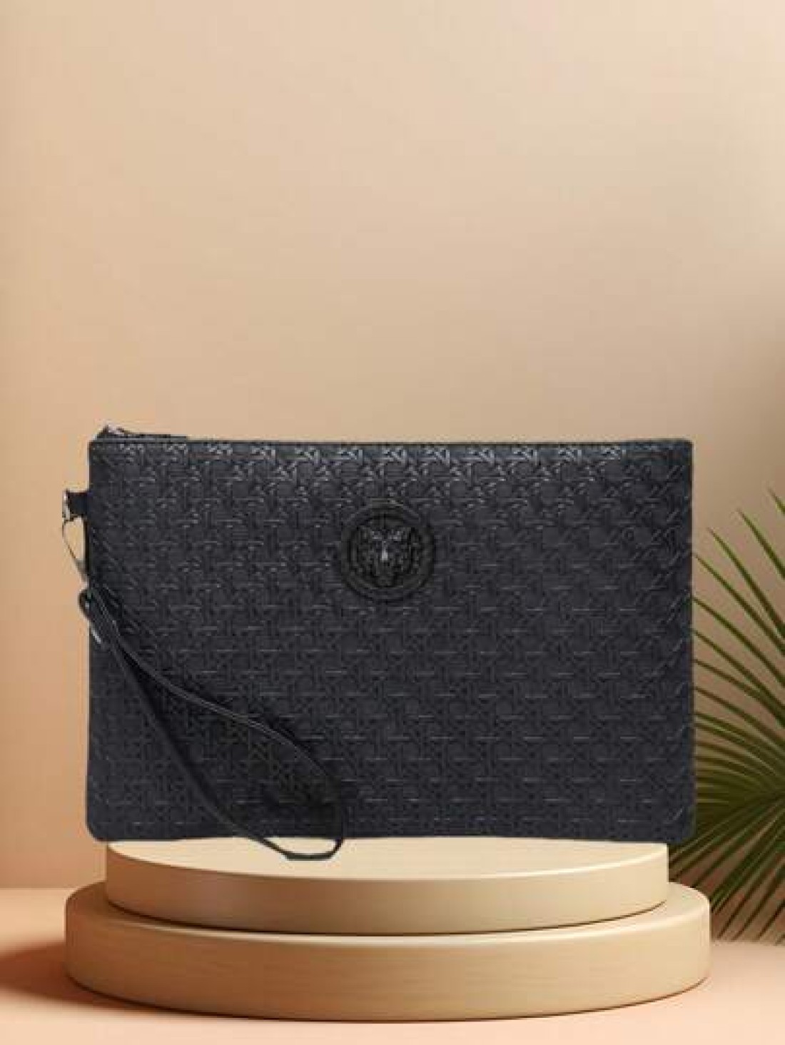 Men s Clutch Bag Men s Handbag Men s Wrist Bag Men s Toilet Bag Large Capacity Waterproof Lightweight Suitable For College Business Travel PU Leather Retro Simple Washing Bag Old Money Summer Back To
