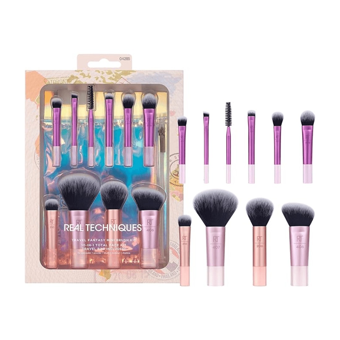 Real Techniques Travel Fantasy Mini Brush Set - 11 Piece