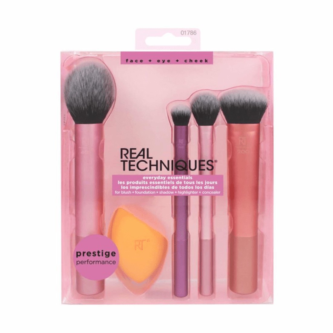 Real Techniques Everyday Essentials Kit with 1 Miracle Complexion Sponge - 5 Pieces