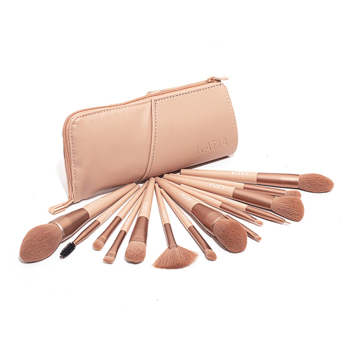 Katia Makeup Brush Collection Set - 12 Pieces