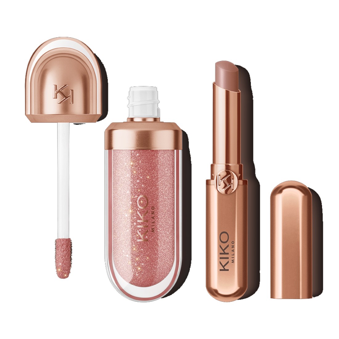KIKO Golden Oasis Cheeks & Lips Beauty Kit - 2 Pieces