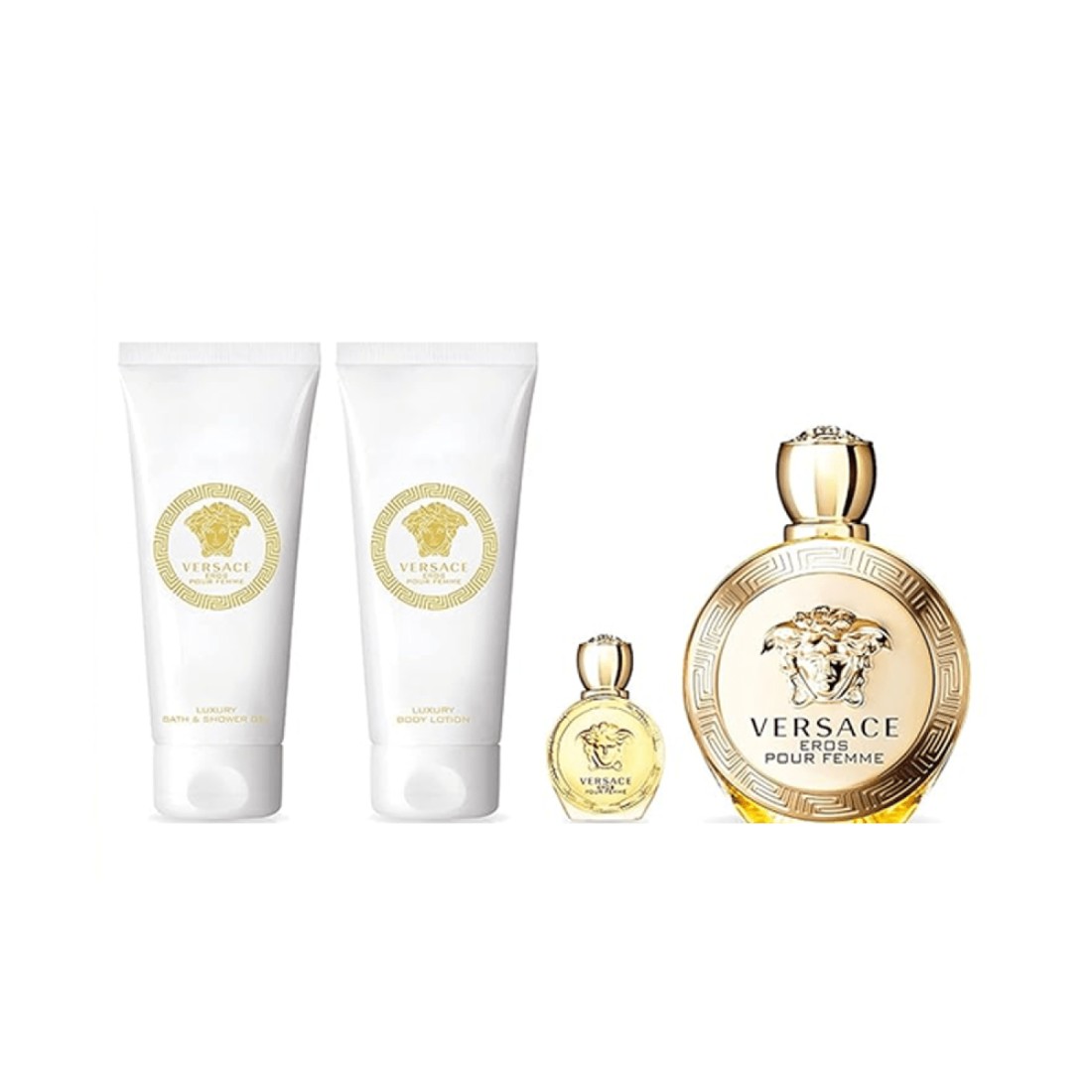 Versace Eros Pour Femme For Women Set - Eau de Parfum - 4 Pieces