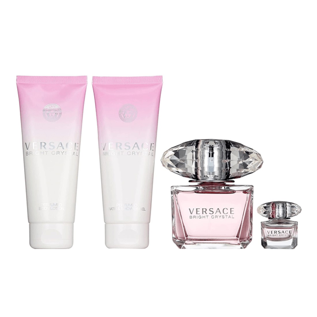 مجموعة عطر برايت كريستال للنساء من فرزاتشي - او دو تواليت - 4 قطع