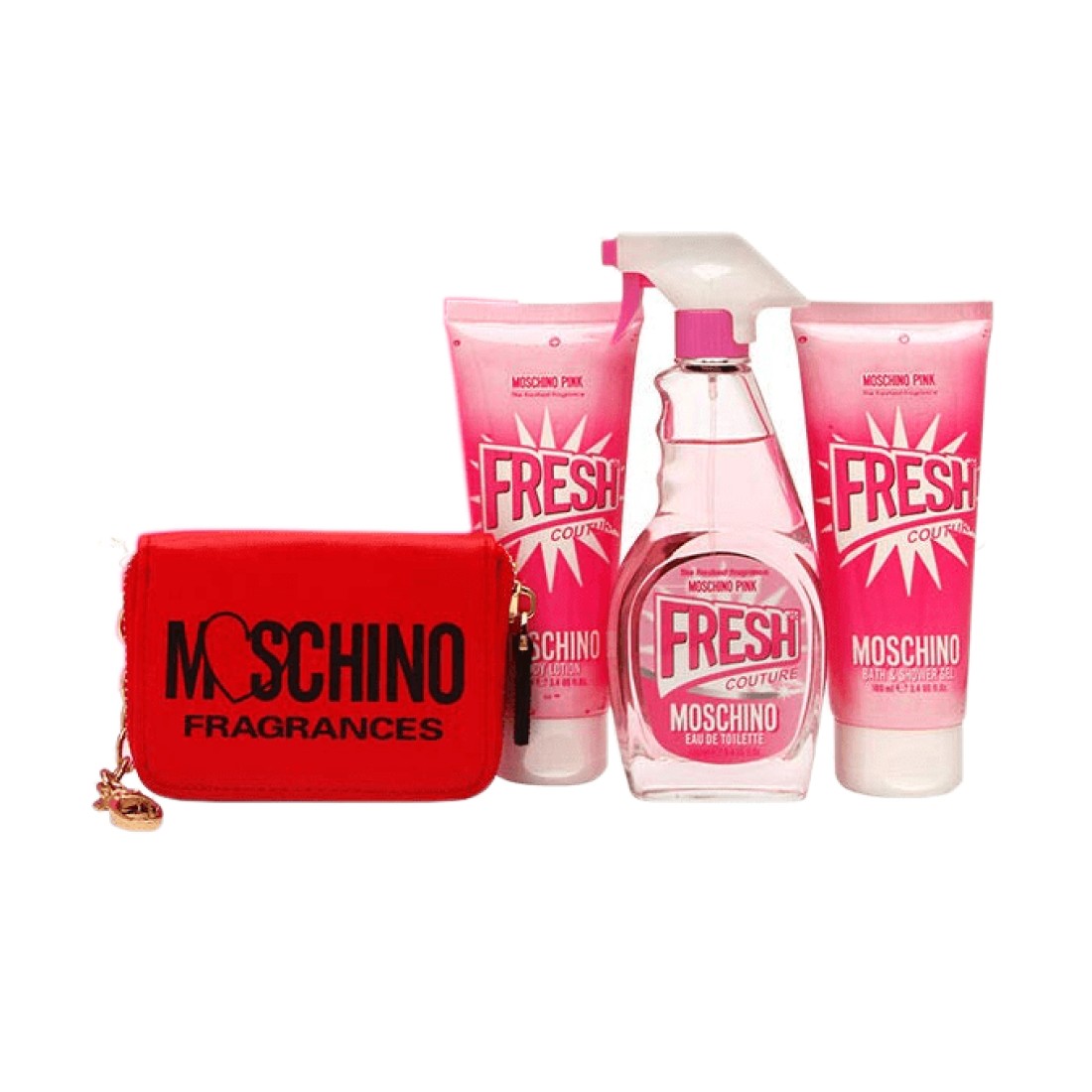 Moschino Pink Fresh Couture Gift Set For Women - Eau De Toilette - 4 Pieces