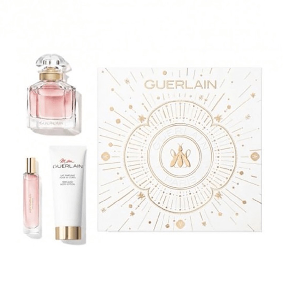 مجموعة عطر مون جيرلان من جيرلان للنساء - او دي بارفيوم - 3 قطع