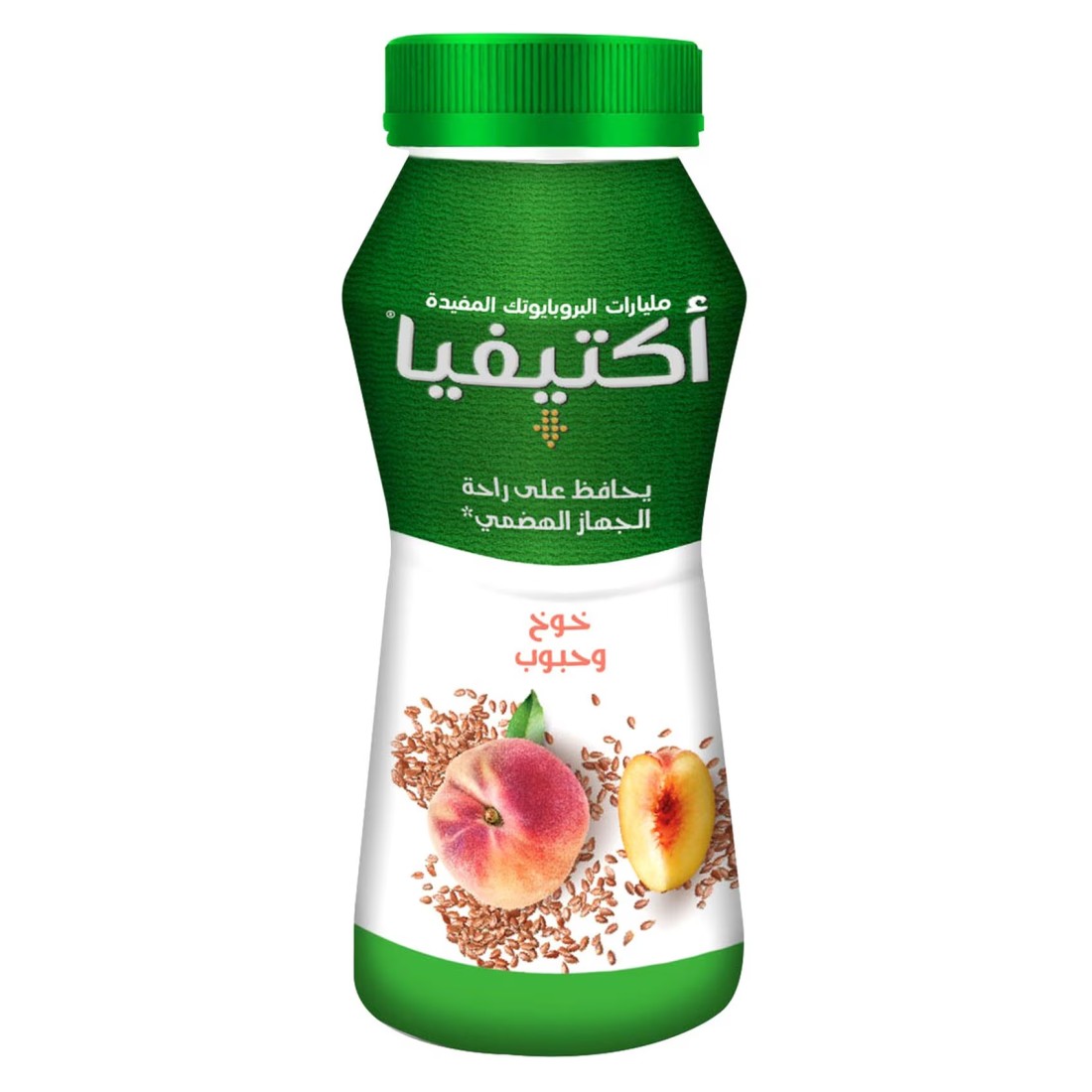 أكتيفيا مشروب زبادي جو بالخوخ والحبوب 180 ملل