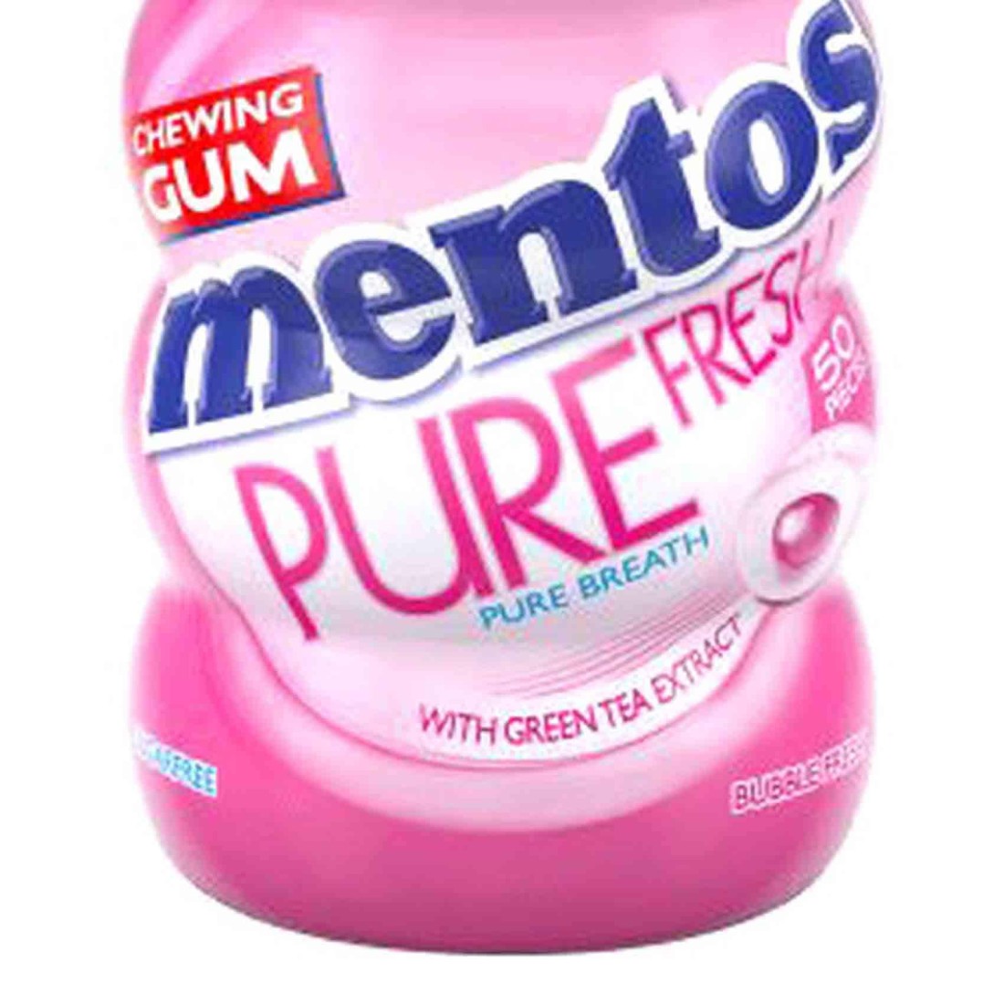 Mentos Pure Fresh Sugar Free Bubble Fresh Flavour Chewing Gum Bottles, 87.5g Pack of 6