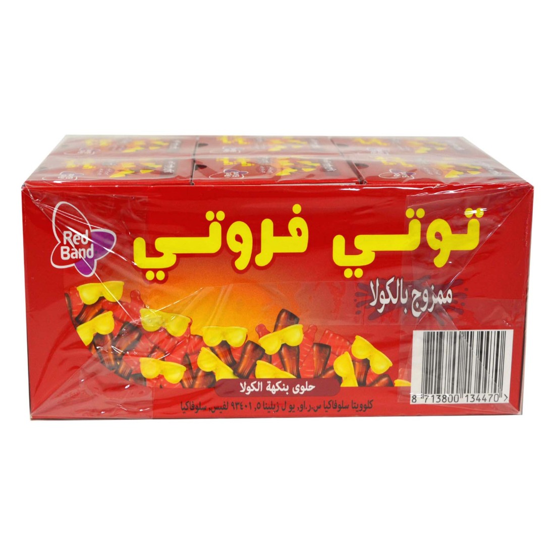 كلويتا ريد باند توتي فروتي كولا حلوى ميكس 18 غرام (حزمة من 30 قطعة).