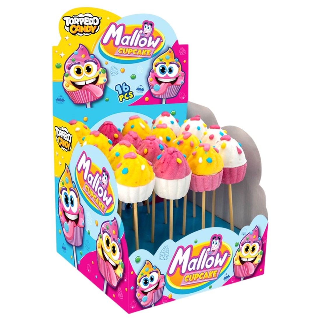 Torpedo Toys Mallow Cupcake Candy Toy, 35g