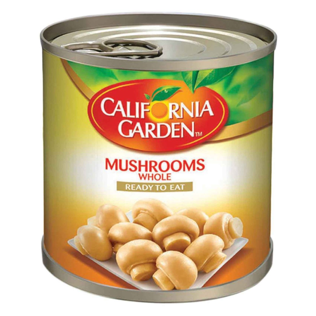 California Garden Ready To Eat Whole Mushrooms 184g Pack of 4